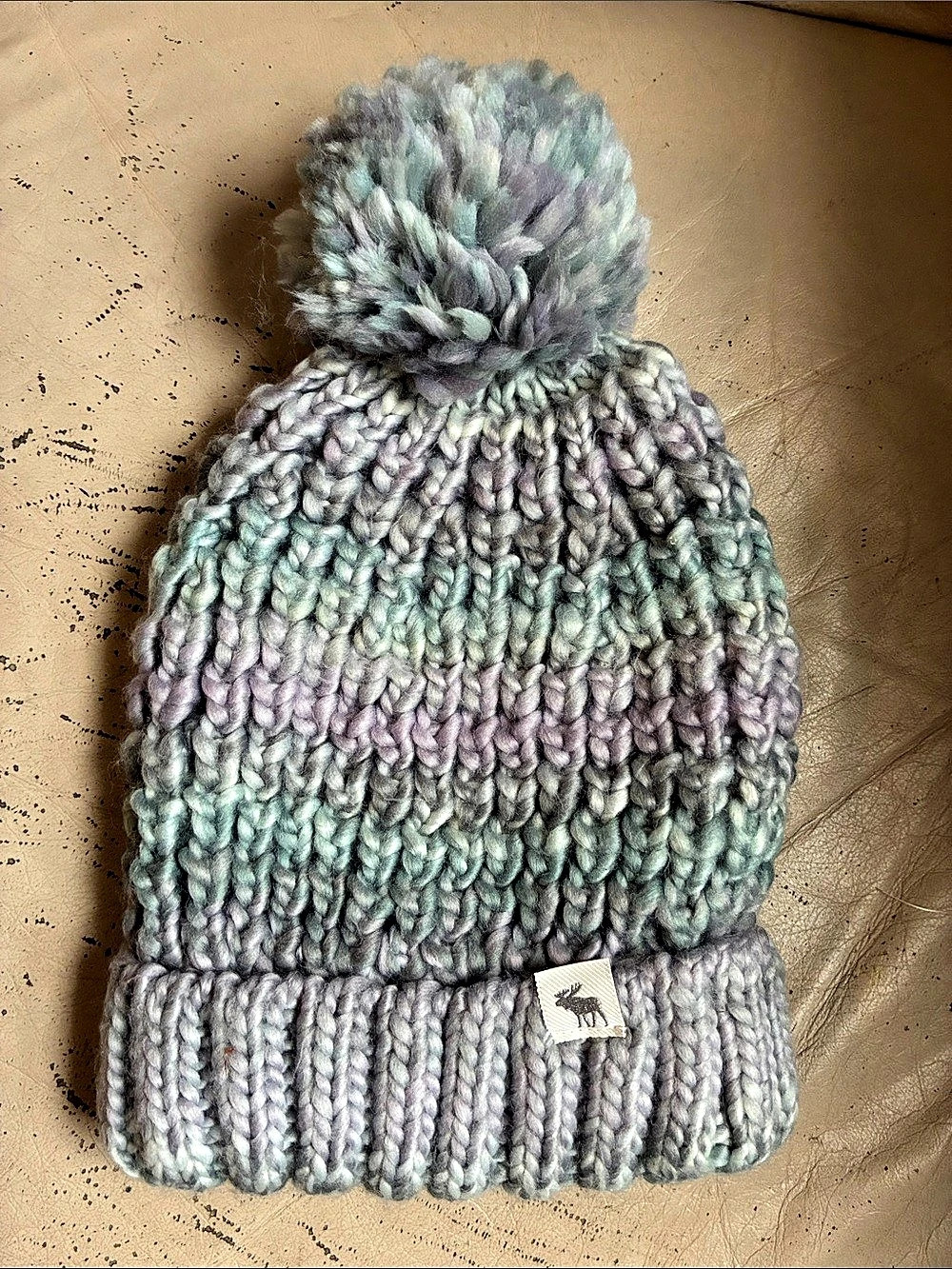 Abercrombie & Fitch Multicolor Knit Pom Hat